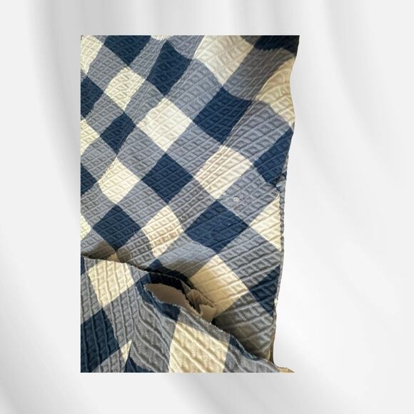 Shoshanna Navy Gingham 1 Shoulder One Pieces swimsuit sz 12 - Picture 8 of 10